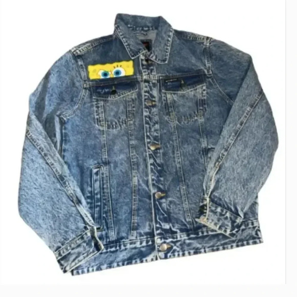 SpongeBob Members Only Jean Jacket - Picture 2 of 9